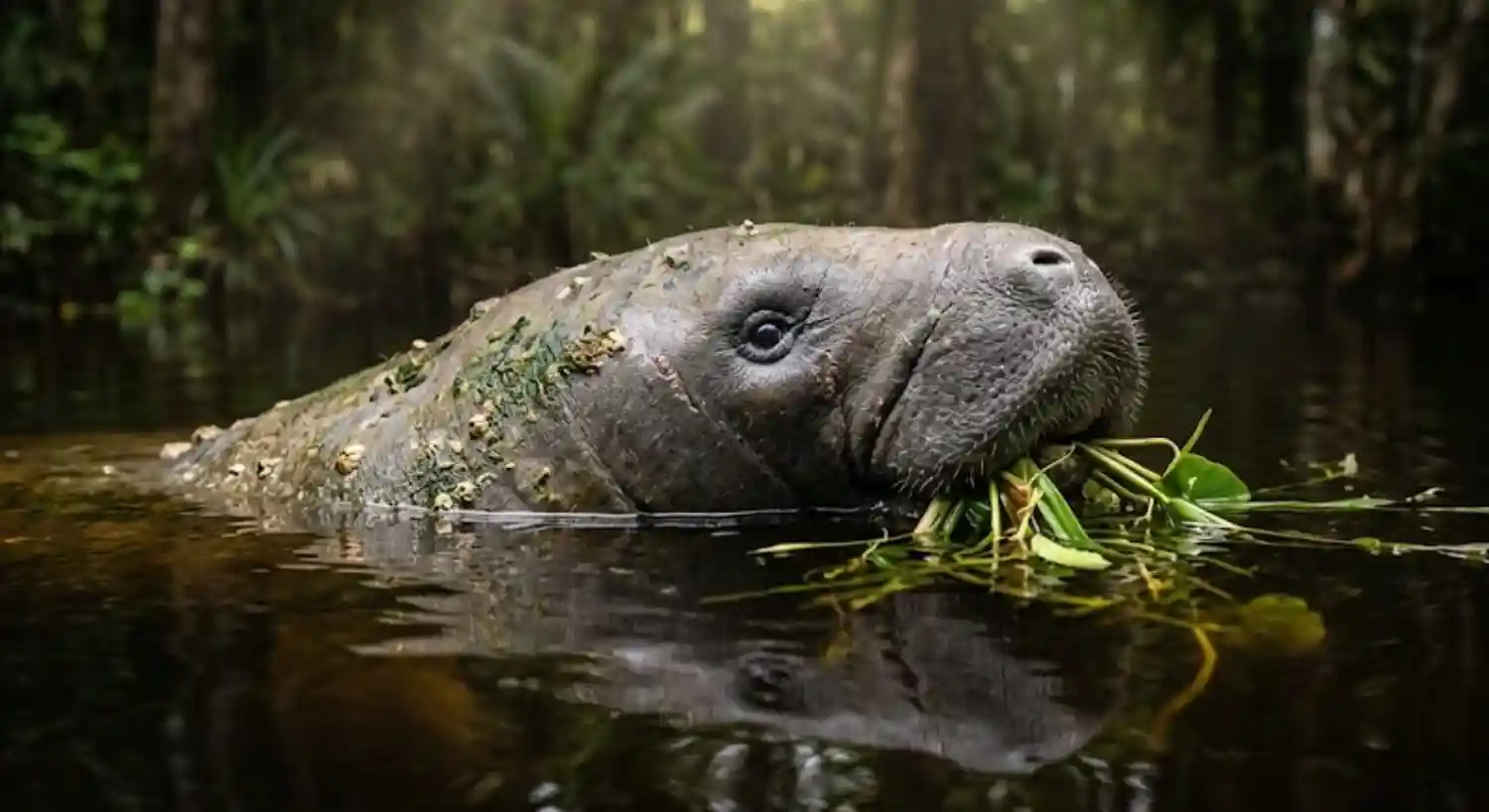 The Amazonian Manatee, Silent Gardener of Freshwater Rivers