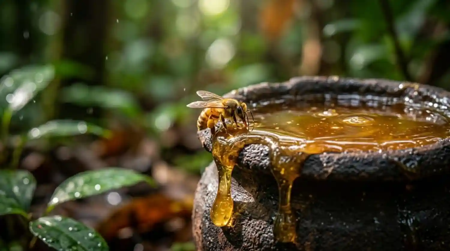 Noventa e nove por cento de eficácia. Este é o índice de inibição bacteriana registrado em laboratório pelo mel de abelhas nativas sem ferrão (meliponíneos) contra cepas resistentes de Staphylococcus aureus, superando antibióticos comerciais. Uma pesquisa pioneira no Pará está validando o que populações tradicionais já sabiam: este "ouro líquido" possui propriedades cicatrizantes e antimicrobianas extraordinárias. O estudo, conduzido por uma rede de pesquisadores de instituições como a UFPA e o MPEG, não foca no mel convencional da abelha africana (Apis mellifera). O alvo são as espécies nativas da Amazônia, como a tiúba (Melipona fasciculata) e a uruçu-cinzenta (Melipona fasciculata), cujo mel possui características físico-químicas únicas. A meliponicultura Amazônia está deixando de ser uma atividade apenas extrativista para se tornar um pilar da bioeconomia medicinal. Diferente do mel comum, o mel das abelhas sem ferrão é mais fluido, menos doce e possui uma acidez natural elevada, fatores que, somados a compostos bioativos da flora amazônica, criam um ambiente hostil para patógenos. O mecanismo biológico da cura A ciência por trás do mel medicinal Pará revela um coquetel de defesa natural. As abelhas nativas sem ferrão mel produzem uma substância rica em peróxido de hidrogênio (um potente antisséptico) e flavonoides com ação anti-inflamatória. Quando aplicado em feridas, este mel forma uma barreira protetora que impede a infecção e estimula a regeneração dos tecidos. Pesquisadores da Fiocruz analisam como as enzimas presentes na saliva dessas abelhas, misturadas ao néctar de plantas medicinais da Amazônia, criam compostos que quebram o biofilme bacteriano – uma "armadura" que protege as bactérias e torna as infecções crônicas difíceis de tratar com medicamentos convencionais. [Imagem de apoio 1: Pesquisadora em laboratório analisando amostras de mel de abelhas nativas em placas de Petri.] Resultados clínicos preliminares são promissores. Em testes realizados com pacientes voluntários que apresentavam úlceras crônicas (como as decorrentes de diabetes), a aplicação compressiva de mel de tiúba resultou no fechamento completo das feridas em tempos significativamente menores que os tratamentos padrão, sem efeitos colaterais. A ciência valida o saber ancestral Este avanço científico não parte do zero. O uso medicinal do mel de meliponíneos é uma prática milenar entre povos indígenas e comunidades ribeirinhas da Amazônia. A pesquisa atual atua como uma ponte, aplicando rigor metodológico para validar e quantificar a eficácia de tratamentos que já curavam infecções de pele e inflamações de garganta há gerações. O INPA destaca que a composição do mel varia drasticamente de acordo com a espécie de abelha e a flora local. Por isso, a certificação de origem e o manejo sustentável são cruciais. Um mel colhido de uma colônia de tiúba que se alimentou de jaborandi terá propriedades diferentes de um colhido de uma colônia de jandaíra que visitou aroeiras. Esta validação científica abre portas para a integração do mel nativo no Sistema Único de Saúde (SUS) como fitoterápico, especialmente em regiões remotas onde o acesso a antibióticos é limitado. Além disso, atrai o interesse da indústria farmacêutica global, que busca novas moléculas para combater a crescente crise de resistência a antibióticos. Desafios da produção e sustentabilidade Apesar do potencial revolucionário, a produção de mel medicinal Pará enfrenta gargalos. As abelhas nativas sem ferrão produzem muito menos mel que as africanas (cerca de 1 a 3 litros por ano por colônia, contra até 40 litros das Apis). Isso torna o produto raro e de alto valor agregado, exigindo técnicas de manejo precisas para não esgotar as colônias. O IBAMA alerta que o aumento da demanda pode incentivar o extrativismo predatório. A solução reside no fortalecimento da meliponicultura Amazônia sustentável. Criar abelhas sem ferrão em caixas racionais, plantando espécies nativas ao redor, é a única forma de garantir produção constante e preservar a biodiversidade. [Imagem de apoio 2: Meliponicultor manejando caixas racionais de abelhas sem ferrão em um sistema agroflorestal.] A destruição de habitats é outra ameaça direta. Muitas espécies de abelhas sem ferrão nidificam exclusivamente em ocos de árvores centenárias. O desmatamento elimina não apenas a flora da qual elas se alimentam, mas seus locais de reprodução, colocando em risco a existência dessas operárias da saúde florestal. Bioeconomia e futuro da medicina amazônica O mel das abelhas nativas sem ferrão não é apenas um remédio, é um vetor de desenvolvimento sustentável. Fortalecer cadeias produtivas de mel medicinal Pará gera renda para comunidades locais, incentivando a conservação da floresta em pé. Um hectare de floresta preservada vale muito mais com a produção de mel medicinal e outros produtos da sociobiodiversidade do que convertido em pasto. A criação de laboratórios de certificação e controle de qualidade no Pará é fundamental para que esse mel chegue ao mercado farmacêutico com segurança e valor justo. O Imazon defende políticas públicas que desburocratizem a regularização da meliponicultura Amazônia e fomentem cooperativas de produtores. O futuro da medicina pode estar escondido em uma pequena caixa de abelhas no coração da floresta. Validar cientificamente o poder curativo do mel de abelhas nativas sem ferrão é um passo crucial para uma medicina mais integrada, sustentável e acessível, que reconhece e valoriza a sabedoria dos povos que coexistem com a Amazônia. O ouro da floresta é medicinal e precisa ser preservado. A cura para feridas resistentes não virá apenas de sínteses químicas, mas da inteligência biológica que a Amazônia aperfeiçoou ao longo de milhões de anos.