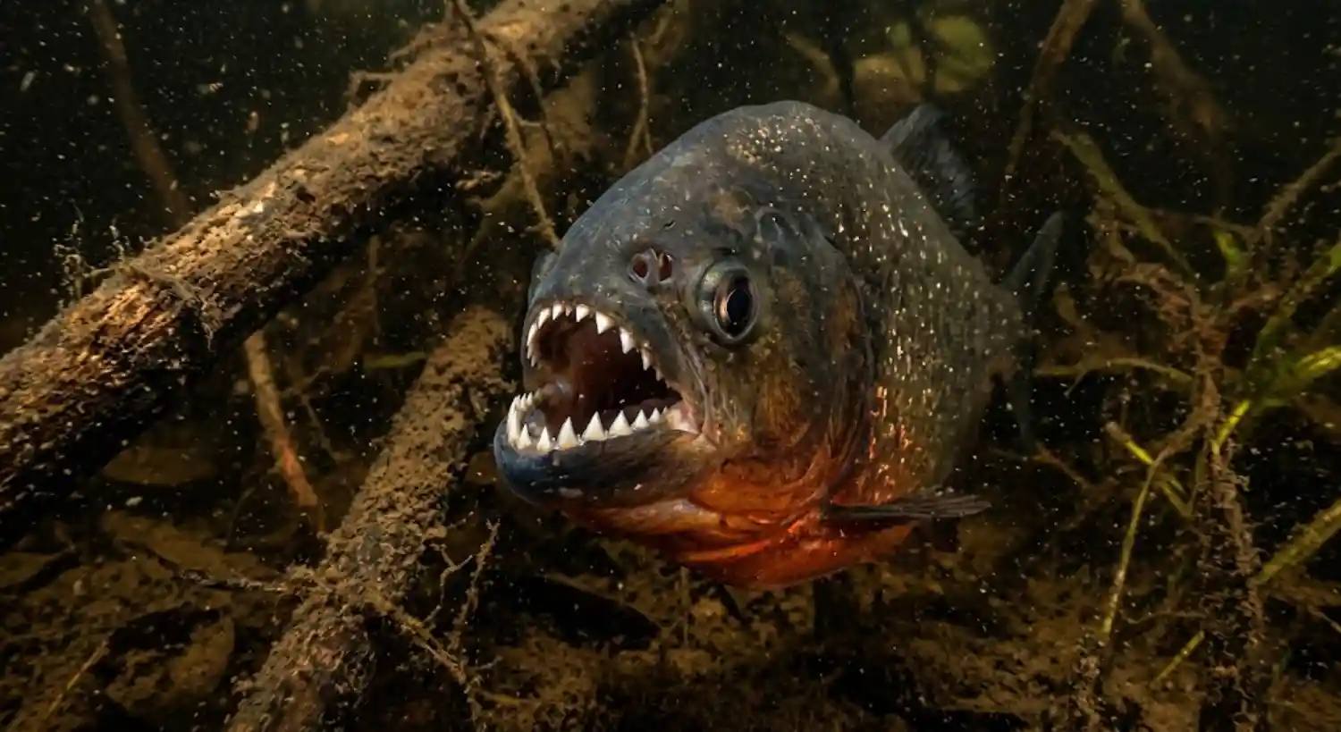 A incrível força da piranha vermelha amazônica supera em proporção a mordida de grandes predadores pré-históricos e tubarões modernos