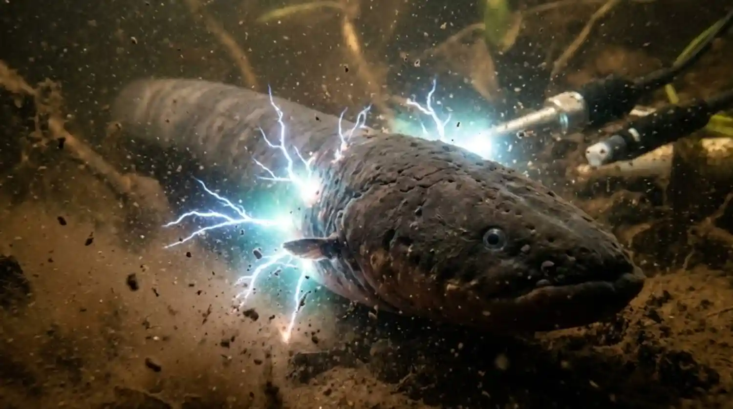 Como a descarga elétrica de 860 volts do poraquê amazônico influencia o equilíbrio e a sobrevivência dos ecossistemas aquáticos brasileiros