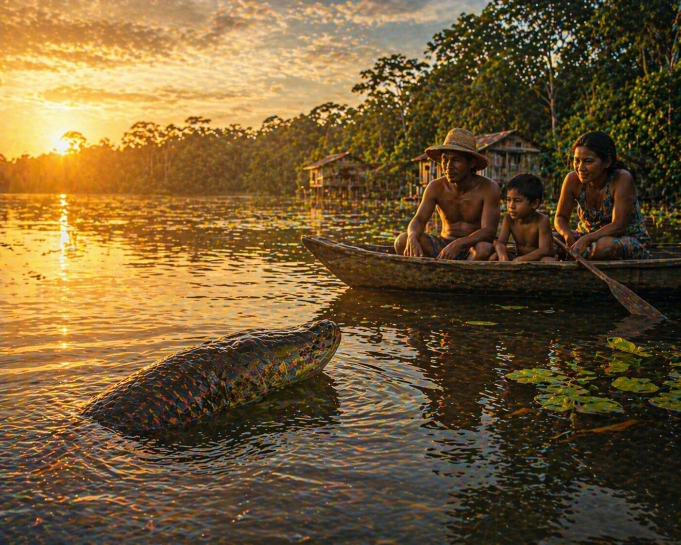 Pirarucu e manejo comunitário revelam como ribeirinhos transformaram lagos amazônicos em exemplo global de conservação