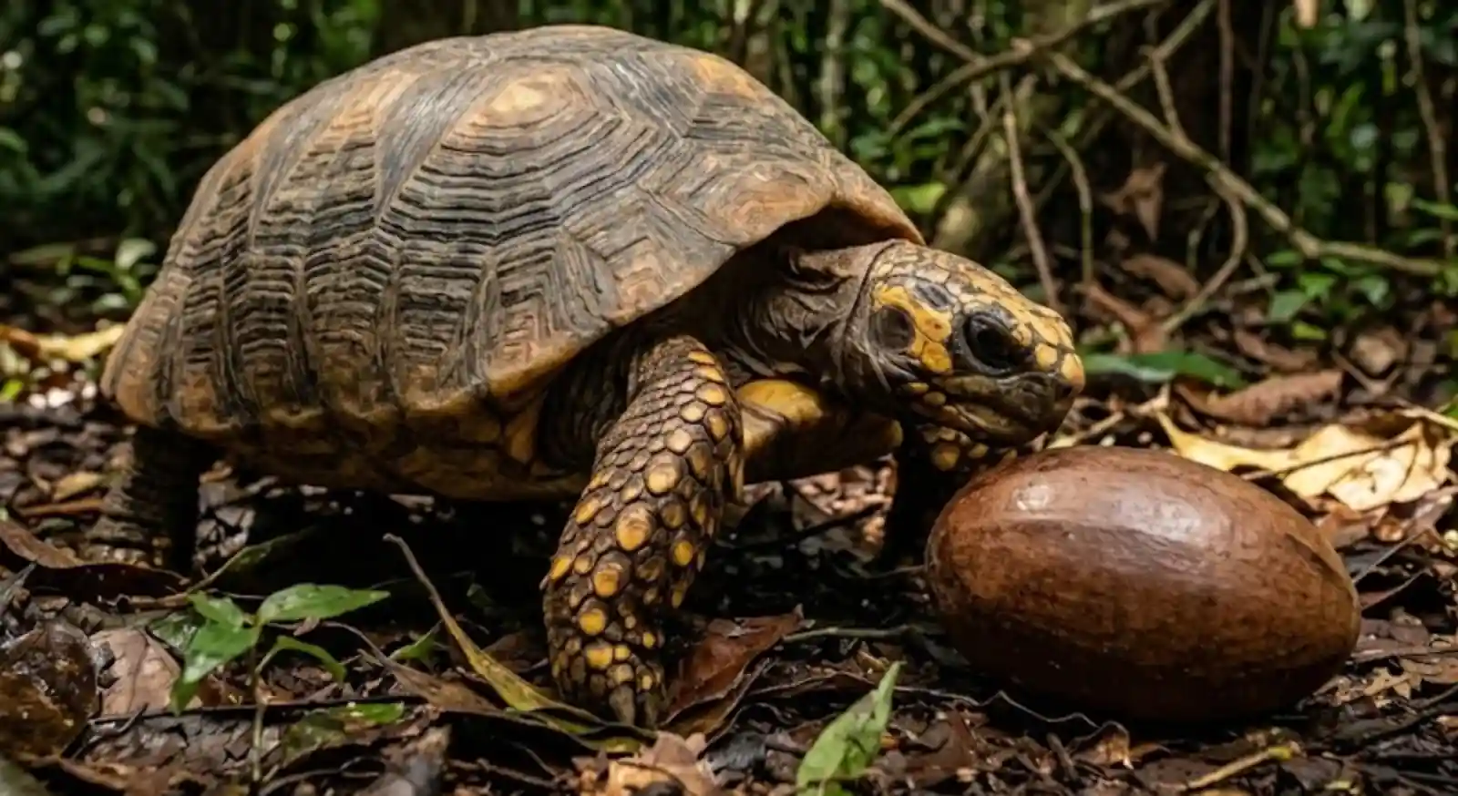O Gigante Jabuti-Tinga e Seu Papel Crucial na Dispersão das Sementes Mais Pesadas da Floresta Amazônica